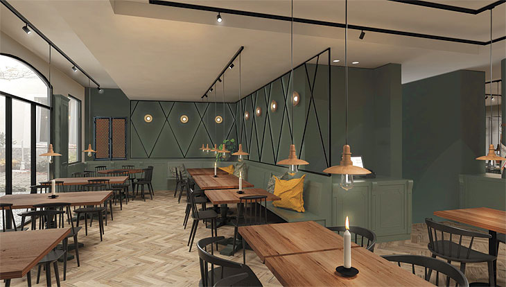 Architekturzeichnung "Herrschaftszeiten. Das Paulander im Tal"  Quelle Paulaner